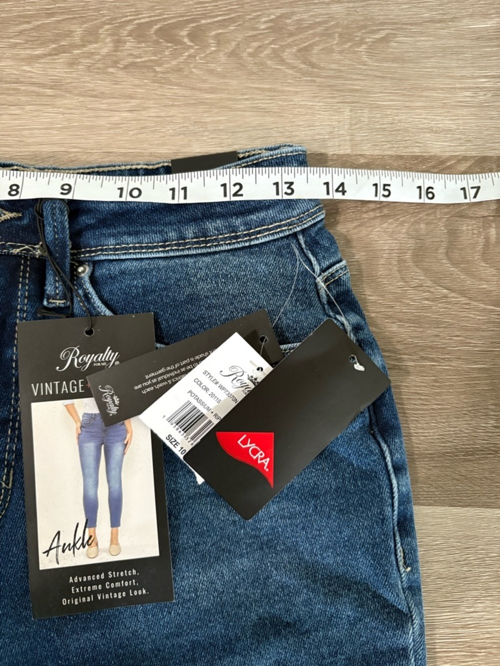 Royalty for Me High-Rise Distressed Women's Jeans - Dark Blue - Picture 9 of 9